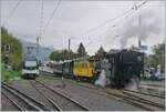 The BFD HG 3/4 N° 3 by the Blonay-Chamby Railway is arriving with his steam train at the Blonay Station. 

04.10.2025

