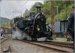 The BFD HG 3/4 N° 3 by the Blonay-Chamby Railway is shuting in the Chaulin Station. 

04.10.2025
