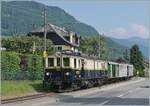 Swiss Steam Festival 2025 - the magnificent MOB DZe 6/6 2002 of the Blonay-Chamby Railway arrives in Blonay with its train from Chaulin. June 9, 2025