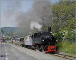 The SEG G 2x 2/2 105 of the Blonay Chamby Railway departs Blonay towards Chaulin with its steam train.

May 2, 2026