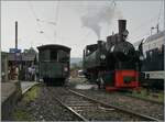 In nasty weather, the SEG G 2x 2/2 105 of the Blonay Chamby Railway is shunting in Blonay.

June 15, 2025