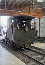 The Suisse steam festival 2026 - die Guest locomotive G 2/2 TICINO shunting in the Chaulin Museum Train Station.

May 25, 2026 