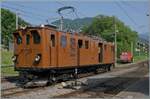 The beautiful Bernina Railway RhB Ge 4/4 81 of the Blonay Chamby Railway is shunting in Blonay.

June 9, 2025