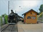 The BFD HG 3/4 No. 3 of the Blonay Chamby Railway has arrived in Chamby and is waiting to continue to Chaulin.

June 21, 2025