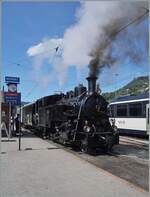 The BFD HG 3/4 No. 3 of the Blonay Chamby Railway is ready to depart in Blonay with its steam train to Chaulin.

June 7, 2026