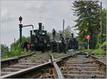 The LEB G 3/3 No. 5 of the Blonay Chamby Railway, built in 1890, is being supplied with water and coal in Chaulin.

August 24, 2024