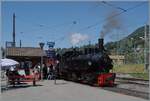 Swiss Steam Festival 2026 - The SEG G 2x 2/2 105 of the Blonay Chamby Railway is waiting with its steam train in Blonay for departure to Chaulin.

May 25, 2026