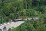 Swiss Steam Festival 2025 - The MOB DZe 6/6 2002 of the Blonay Chamby Railway is on a rather long train traveling from Chaulin to Blonay and was photographed at Vers Chez Robert.

June 8, 2025