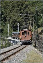 The railway adventure of the Bernese Oberland - the BOB HG 3/3 No. 29 of the Blonay Chamby Railway is on its journey from Blonay to Chaulin and was photographed at Vers chez Robert in such a way that only the locomotive and the BOB coach are visible, but not the other cars which only partially match visually.

September 6, 2026