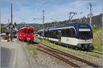 While the CEV MVR ABeh 2/6 7508 is waiting for its next assignment, the RhB ABe 4/4 I 35 of the Blonay Chamby Railway with its train is already ready to depart and will soon be heading to Chamby.

August 23, 2026