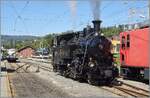 In Blonay, the BFD HG 3/4 No. 3 of the Blonay Chamby Railway is waiting for clearance for its shunting movement.

September 12, 2026