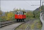 Blonay - Chamby - La Der 2026 - 60 apr�s les CEV (marking the end of the season for the Blonay–Chamby Railway, 60 years after the closure of the CEV line).

Operating as the  Biniou Express  (BEX) under train number 30115, the Dm 2/2 railcar No. 3 arrives at Chamby station on track 31. While it is, in all likelihood, the shortest passenger train in the world, it still manages to accommodate a fair number of travelers—so many, in fact, that I couldn't manage to count them all while also taking photographs; I would estimate there were at least a dozen people on board.

October 24, 2026