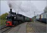 Blonay - Chamby - La Der 2026 - 60 apr�s les CEV (marking the end of the season for the Blonay–Chamby Railway, 60 years after the closure of the CEV line). The SEG G 2x 2/2 105, hauling steam train 10539 from Blonay to Chamby, arrives at Chamby station. The train terminates here. Meanwhile, the connecting train to Chaulin is due to arrive shortly on track 32. On the right, on track 1, sits the MOB GoldenPass Belle Epoque trainset PE 30 2219, bound for Montreux.
 
October 24, 2026