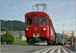 The RhB in Blonay by the B-C: ABe 4/4 N 35 is arrived from Chamby.