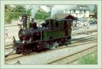 The first Rh.B. Lok by the Blonay Chamby Railway on the summer 1986.  