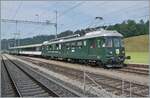 The VH MThB special train with the VH MThB ABde 4/4 12 arrives at its destination Sumiswald Grünen from Romanshorn.