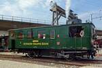 On 26 May 2019, tram loco Uerlikon-Bauma Bahn No.31 stands in the works at Brugg AG during an Open Weekend, organised by Verein Mikado 1244, who have their base at the Brugg works.