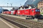 SBB tunnelfire extinguisher 9177 011 stands at Erstfeld on 6 June 2015.