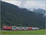 The  Glacier Express  near Oberwald.