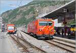 The MGB HGe 4/4 II 102 is waiting with the Glacier Express in Brig for departure. The train is traveling from Zermatt to St. Moritz.

June 17, 2026