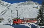 The MGB HGe 4/4 102 is arriving with his train from Disentis in Andermatt. 
12.12.12.