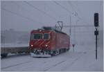 The MGB HGe 4/4 102 in Andermatt.
05.01.2017