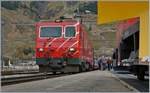 A MGB HGe 4/4 II in Andermatt 