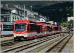 A local train to Zermatt pictured in Brig on May 28th, 2012.