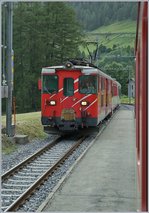 MGB BDeh 4/4 wiht a locl train to Göschenen in Münster.