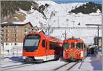 ow the two MGB  Orion  trains, led by ABeh 8/12 310, have arrived in Andermatt and are about to turn around for the return journey to Disentis.

January 21, 2025