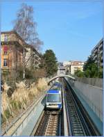 Strait ahead to the Lausanne Ouchy Station.