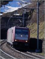 The  Corssrail  185 601-2 near Wassen.