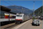 Crossrail 186 906 and an other one in Bellinzona. 
23. 09.2014