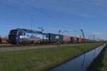 On 15 March 2023 SBBCI 193 531 hauls a fully loaded container train through Valburg. 
