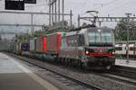SBBCI 193 460 thunders through Arth-Goldau with one of many intermodal freights on a rainy 15 May 2026.