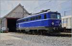 An ex ÖBB 1042 by the OeBB: The WRS 1042 007-1 in Balsthal.