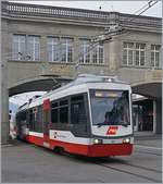 A TB local train to Trogen is leaving St Gallen.