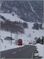 A AB  Walzer  local service is near Schwende on the way from Wasserauen to Gossau SG. 22.03.2021