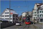 In Teufen, an AB-TB ABe 8/12 is on its way to St. Gallen (- Trogen). The use of these tram trains has caused the AB to lose much of its charm and comfort.

March 24, 2021