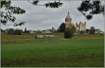 A BAM local train by the Castle of Vufflens. 15.10.2014