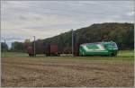 A BAM Cargo train betweeen Yens and Apples.