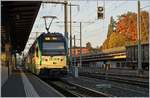 A BAM local train in Morges is waiting his departure to Biere.
17.10.2017