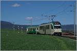 A BAM local train on the way to L'Isle by Montrichier.