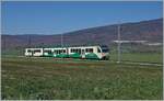 A BAM MBC local train on the way from Morges to Biere near Biere.