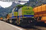 On 24 May 2008 BLS 843 502 was at Kandersteg station busy with maintenance works.