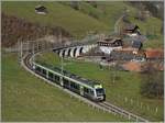 The BLS RABe 535 110  Lötschberger  on the way to Zweisimmen by Garstatt.
