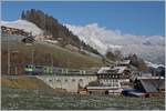 The BLS Re 4/4 II 501 with his RE from Interlaken Ost to Zweisimmen by Garstatt.