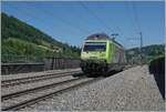 The BLS Re 465 001 in Reichenbach im Kandertal.