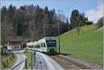 The BLS RABe 525 028 (Nina) on the way from Bern to Zweisimmen in Enge im Simmental.