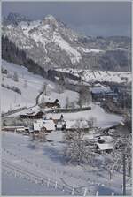 A BLS MIKA RABe 528 on the way from Bern to Zweisimmen be Garstatt.

20.01.2023